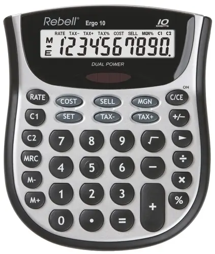 CALCULADORA SOBR.REBELL 10 DIG. ERGO 10