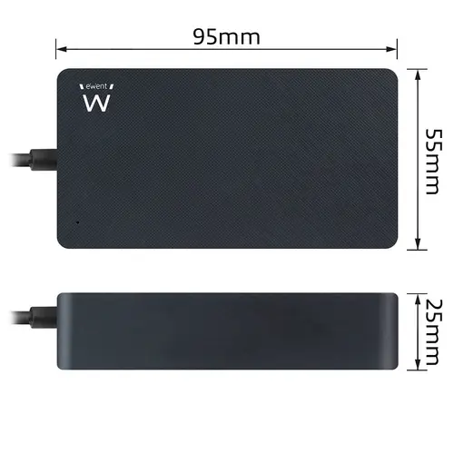 EW3980 adaptador e inversor de corriente Interior 65 W Negro - Imagen 4