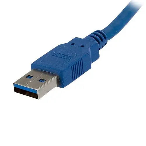 Cable 1m Extensión Alargador USB 3.0 SuperSpeed - Macho a Hembra USB A - Extensor - Azul - Imagen 3