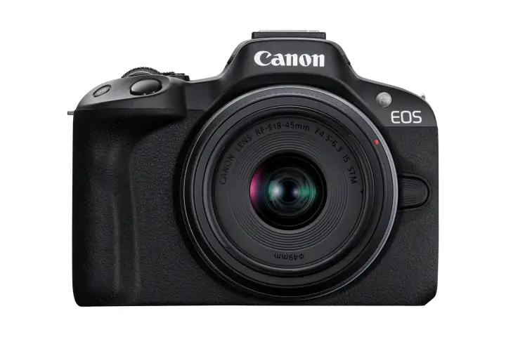 EOS R50, Black + RF-S 18-45mm F4.5-6.3 IS STM Kit MILC 24,2 MP CM..