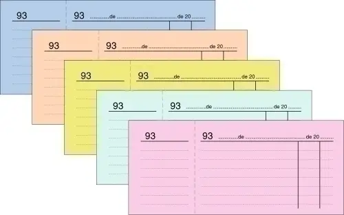 TALONARIO CAJA 3 DE 4º NUMERA LOAN AZUL