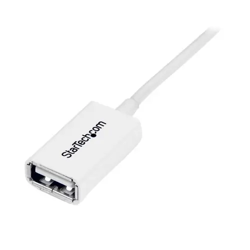 Cable de 3m de Extensión Alargador USB 2.0 - Macho a Hembra USB A - Extensor - Blanco - Imagen 3