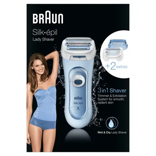Silk-épil 81653271 maquinilla de afeitar para mujer 3 cabezal(es) Recortadora Azul - Imagen 4