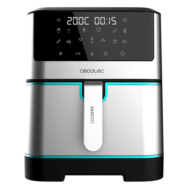 Cecofry Supreme 8000 Sencillo 8 L Independiente 1800 W Freidora baja en grasa Negro, Acero inoxidable
