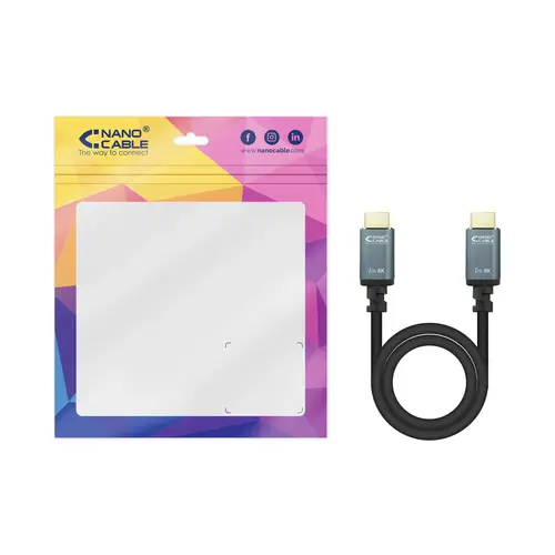 Cable HDMI 2.1 IRIS 8K A/M-A/M, Negro, 2 Metros - Imagen 6
