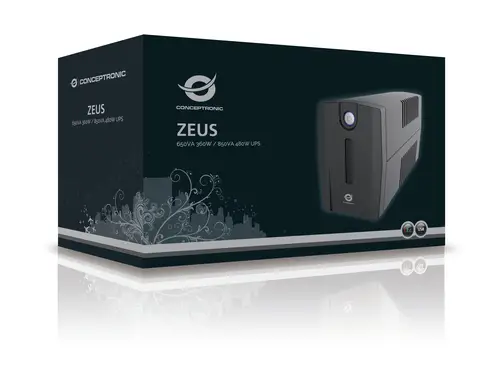 ZEUS02ES sistema de alimentación ininterrumpida (UPS) Línea interactiva 0,85 kVA 480 W 2 salidas AC - Imagen 3