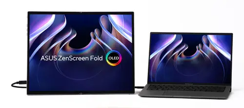 ZenScreen Fold OLED MQ17QH pantalla para PC 43,9 cm (17.3") 2560 x 1920 Pixeles Quad HD Plata - Imagen 1