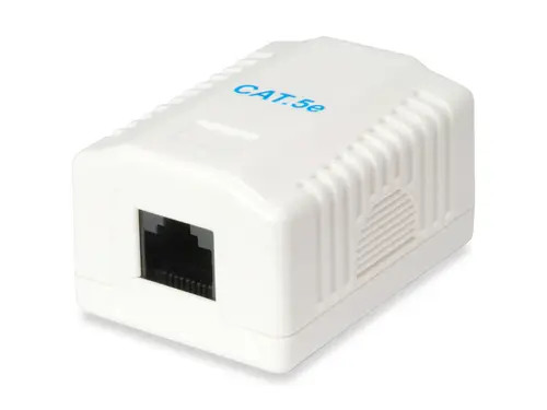 235113 caja de tomacorriente RJ-45 Blanco - Imagen 1