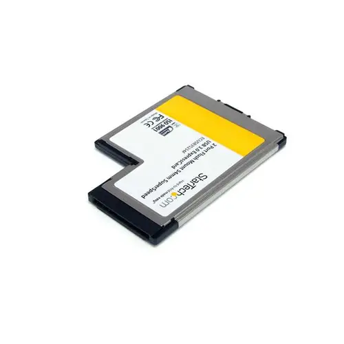 Tarjeta Adaptador ExpressCard/54 USB 3.0 SuperSpeed de 2 Puertos con UASP - Montaje al Ras - Flush Mount - Imagen 2