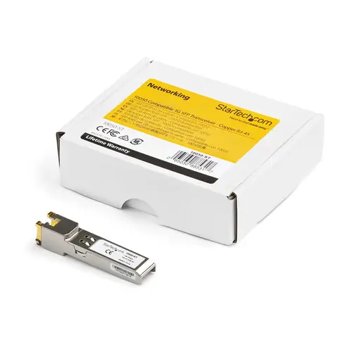Módulo Transceptor SFP Compatible con el Modelo 10050 de Extreme Networks - 1000BASE-T - SFP a RJ45 Cat6 / Cat5e - SFP Ethernet Gigabit de 1Gb - RJ45 - 100m - Imagen 5