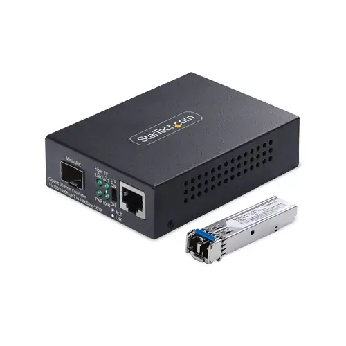 MCM1110SMLC20 convertidor de medio 2000 Mbit/s 1310 nm Monomodo Negro - Imagen 1