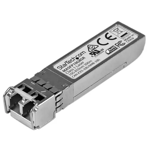 Módulo SFP+ Compatible con Cisco Meraki MA-SFP-10GB-SR - 10GBASE-SR - Multimodo 10GbE - SFP+ Ethernet Gigabit 10Gb - LC 300m - 850nm - Cisco Meraki MS225/MX400/MS250 DDM - Imagen 1