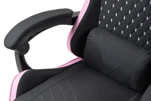 MGC-X Fabric Silla para videojuegos de PC Asiento acolchado Negro, Rosa - Imagen 10