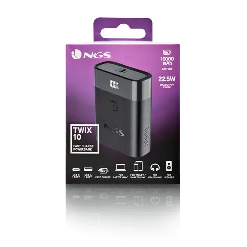 NGS BATERIA EXTERNA PORTATIL CARGA RAPIDA 22,5W - Imagen 8