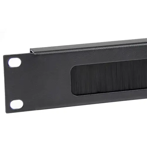 Panel Pasacables con Cepillo para Armario Rack de Servidores 1U - Organizador de Cableado de Peine - Imagen 2