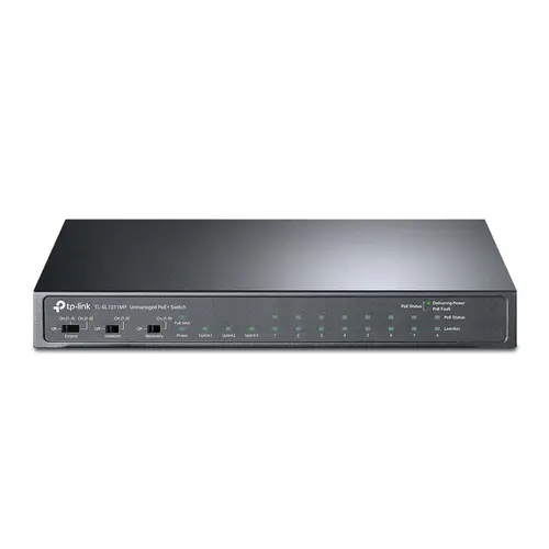 TL-SL1311MP switch No administrado Fast Ethernet (10/100) Energía sobre Ethernet (PoE) Negro - Imagen 1