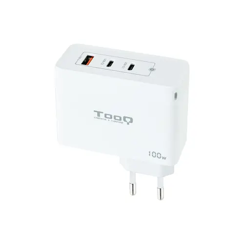 Cargador de Pared GaN 2xUSB-C/PD + USB-A/QC 100W, Blanco - Imagen 1