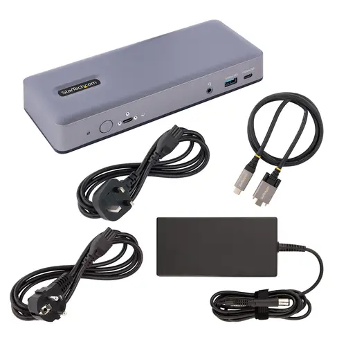 Docking Station USB-C 4K30 Triple /4K60 Doble - Modo Alt DP/DP/HDMI - Hub USB de 7 Puertos - PD 3.0 - GbE - Audio - K-Slots - Works With Chromebook - Replicador de Puertos USB Tipo C - Imagen 6