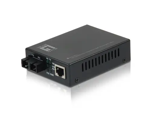 FVT-2401 convertidor de medio 100 Mbit/s 1310 nm Monomodo Negro - Imagen 1