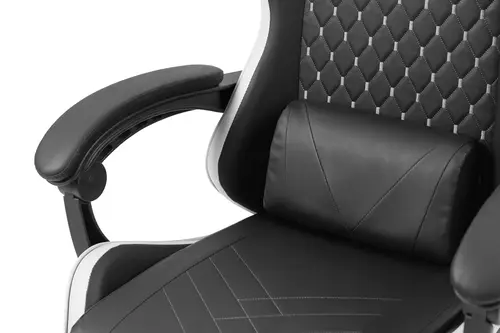 MGC-X Silla para videojuegos de PC Asiento acolchado Negro, Blanco - Imagen 11