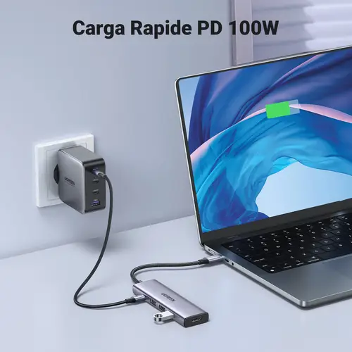 15596 base para portátil y replicador de puertos Alámbrico USB 3.2 Gen 1 (3.1 Gen 1) Type-A + Type-C Aluminio - Imagen 16