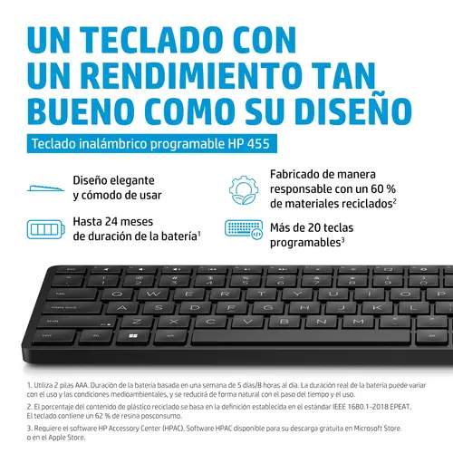 Teclado inalámbrico programable 455 - Imagen 4