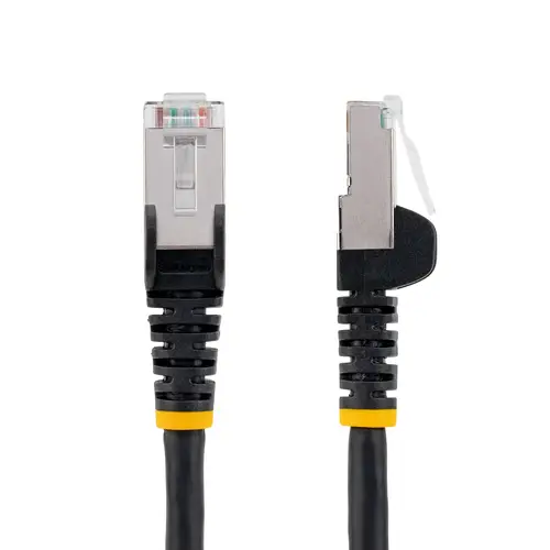 Cable de 1,5m de Red Ethernet CAT6a - Negro - Low Smoke Zero Halogen (LSZH) - 10GbE - 500MHz - PoE++ de 100W - Snagless sin Pestillo - RJ-45 - Cable de Red S/FTP - Imagen 2