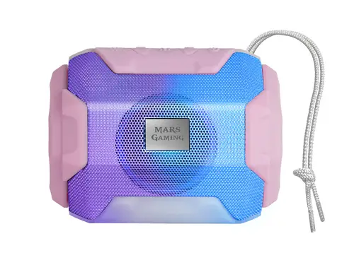 MSBAXP, Altavoz Bluetooth RGB, Compacto,10W, USB/MicroSD/Radio, Rosa - Imagen 2