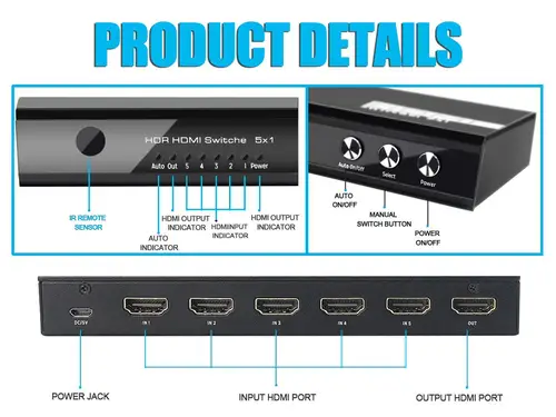 332726 interruptor de video HDMI - Imagen 4