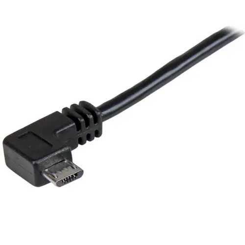 Cable de 1m Micro USB con conector acodado a la derecha - Cable de Carga y Sincronización - Imagen 2