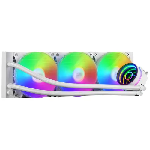 ML-ONE360 Blanco, Refrigeración Líquida CPU, TDP 550W, Espejo Infinito, 3 Ventiladores Silenciosos, Multisocket Universal - Imagen 1