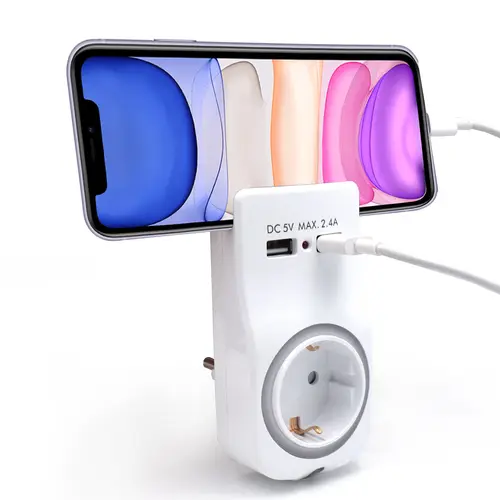 WY13030 cargador de dispositivo móvil Smartphone, Tableta Blanco Corriente alterna Interior - Imagen 1