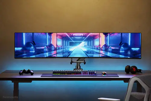 NM-D775DX3BLACK Brazo de monitor 17-27" - resorte de gas - Topfix - Tope-a-180° - Imagen 18