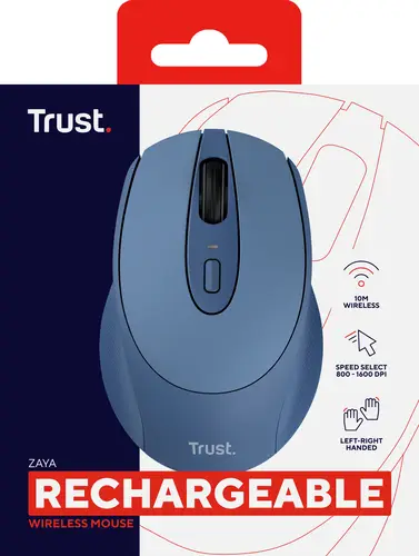 Zaya ratón Oficina Ambidextro RF inalámbrico Óptico 1600 DPI - Imagen 8