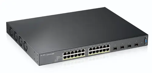 XGS2210-28HP Gestionado L2 Gigabit Ethernet (10/100/1000) Energía sobre Ethernet (PoE) 1U Negro - Imagen 2