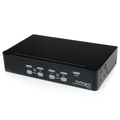 Conmutador Switch Profesional KVM 4 Puertos Vídeo VGA - USB - Hasta 1920x1440 - Imagen 1