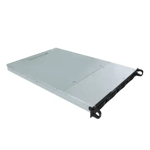 1U HSW4104 Estante Negro, Plata - Imagen 1