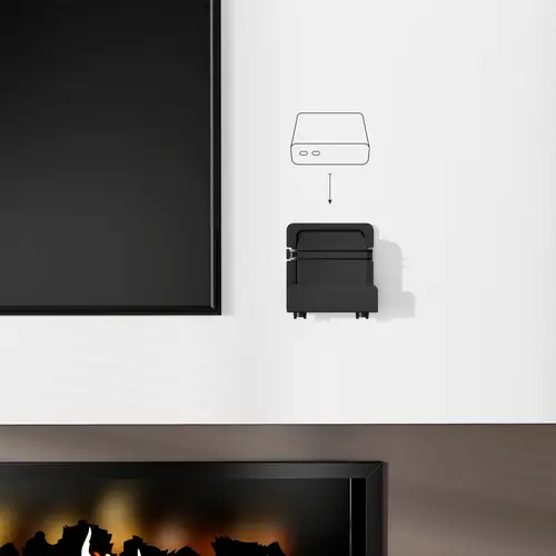 Soporte Universal De Pared Para Mini Pc, Router, Negro - Imagen 5
