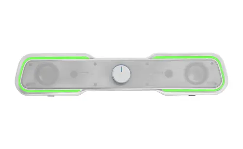 MSBXW Blanco, Barra de Sonido RGB, Bluethooth 5.0+Jack 3.5, Sonido DSP 10W - Imagen 3