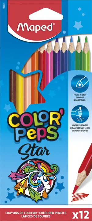 183212 Negro, Azul, Marrón, Verde, Azul claro, Verde claro, Naranja, Rosa, Rojo, Amarillo 48 pieza(s)