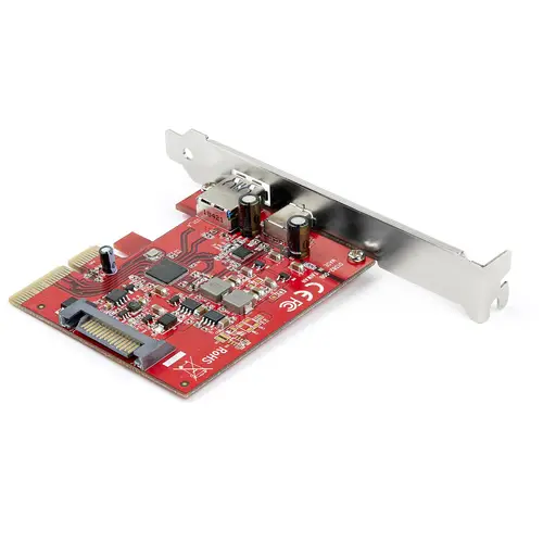 Tarjeta PCI Express USB-C USB-A de 2 Puertos - USB 3.2 Gen 2 (10Gbps) Tipo C - Hub Interno USB para Windows Mac y Linux - Imagen 2