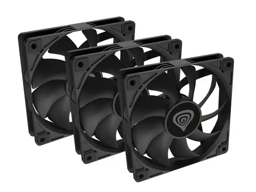 Oxal 120 Carcasa del ordenador Ventilador 12 cm Negro 3 pieza(s) - Imagen 1
