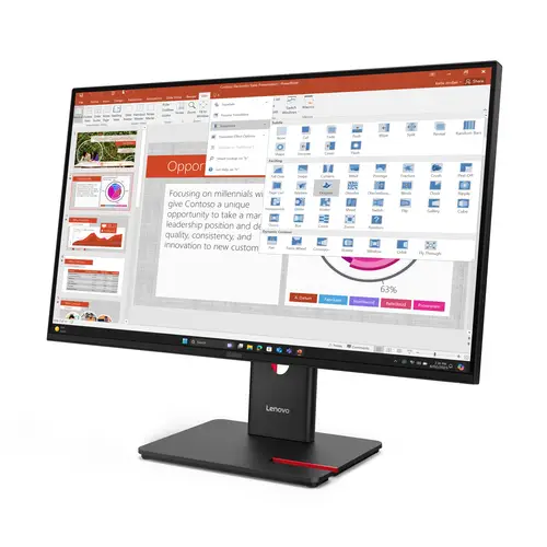 ThinkVision T27-40 LED display 68,6 cm (27") 1920 x 1080 Pixeles Full HD Negro - Imagen 2