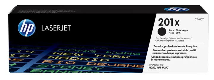 Cartucho de tóner original LaserJet 201X negro de alta capacidad