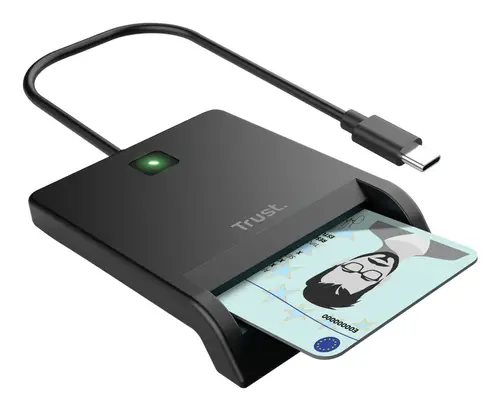 26253 lector de tarjeta inteligente Interior USB Tipo C Negro - Imagen 4