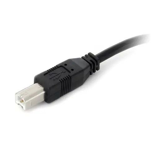 Cable USB Activo de 10m para Impresora - 1x USB A Macho - 1x USB B Macho - Adaptador Negro - Imagen 3