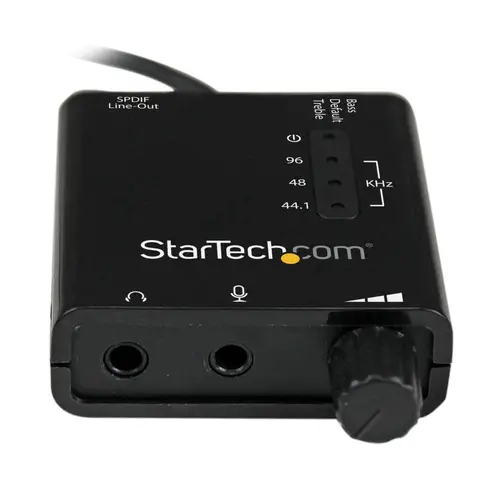 Tarjeta de Sonido Estéreo USB Externa Adaptador Conversor con Salida SPDIF - Negro - Imagen 3