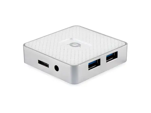 HUBBIES03W hub de interfaz USB 3.2 Gen 1 (3.1 Gen 1) Micro-B 5000 Mbit/s Blanco - Imagen 4