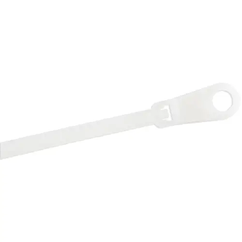 Bridas sujetacables de 20cm con perforación de montaje - 4 mm de ancho, para grupo de cables de 52 mm, soportan 22 kg de tensión, de Nylon 66, UL, paquete de 100 - Imagen 4