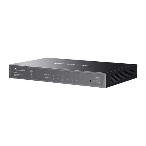 Omada TL-SG2008P Gestionado L2/L2+ Gigabit Ethernet (10/100/1000) Energía sobre Ethernet (PoE) Negro - Imagen 3
